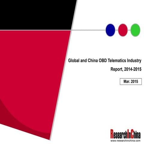 Global and china obd telematics industry report, 2014 2015