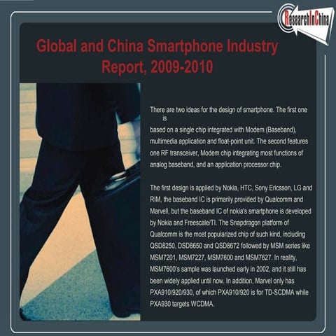 Global and china smartphone industry report, 2009 2010