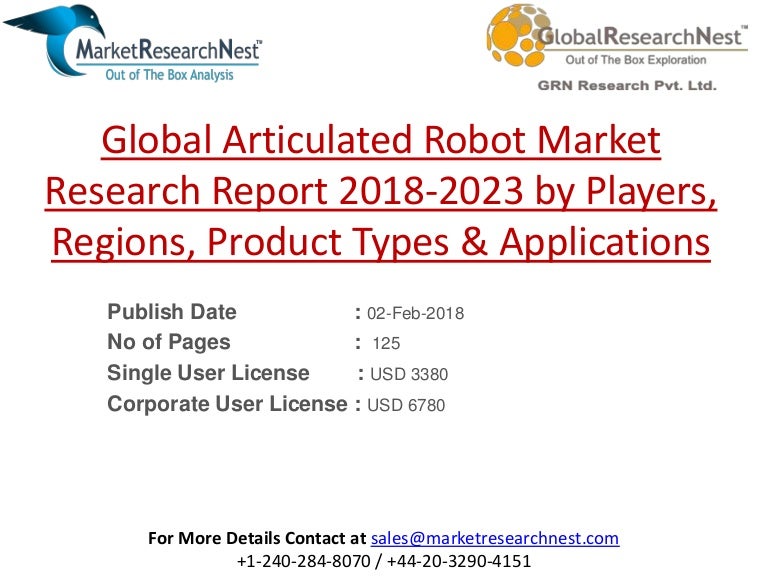 global articulated robot market research report 2018 2023 by players slideshare