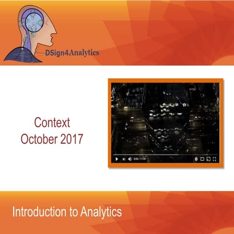 Introduction to Analytics - Context