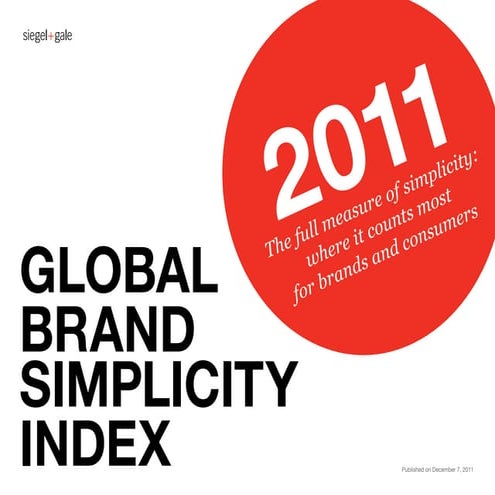 Global brand simplicity index 2011