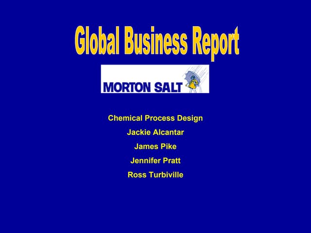 Morton Salt Global Business Presentation