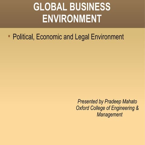 Global business environment