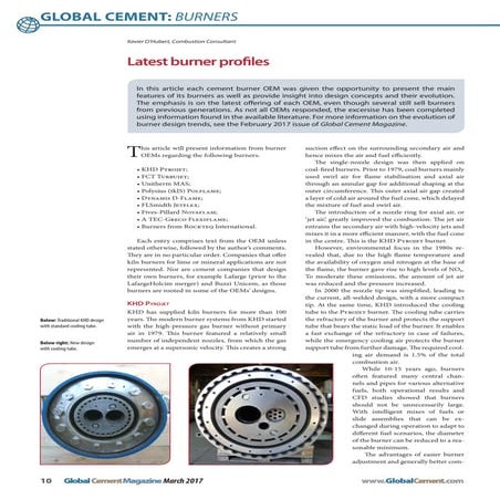 Latest Burner Profiles | Global Cement