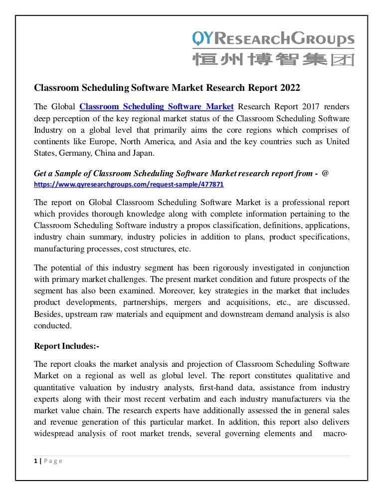 Classroom Scheduling Software Market Analysis Size Growth Trends