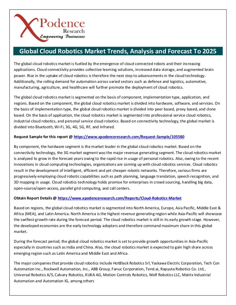 cloud robotics companies