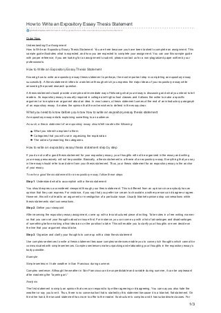 Examples of argument thesis statements picture