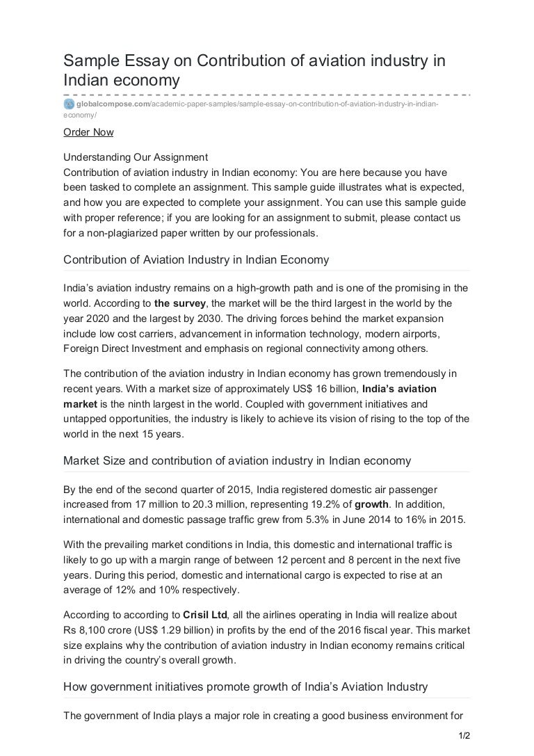 Essay on aviation