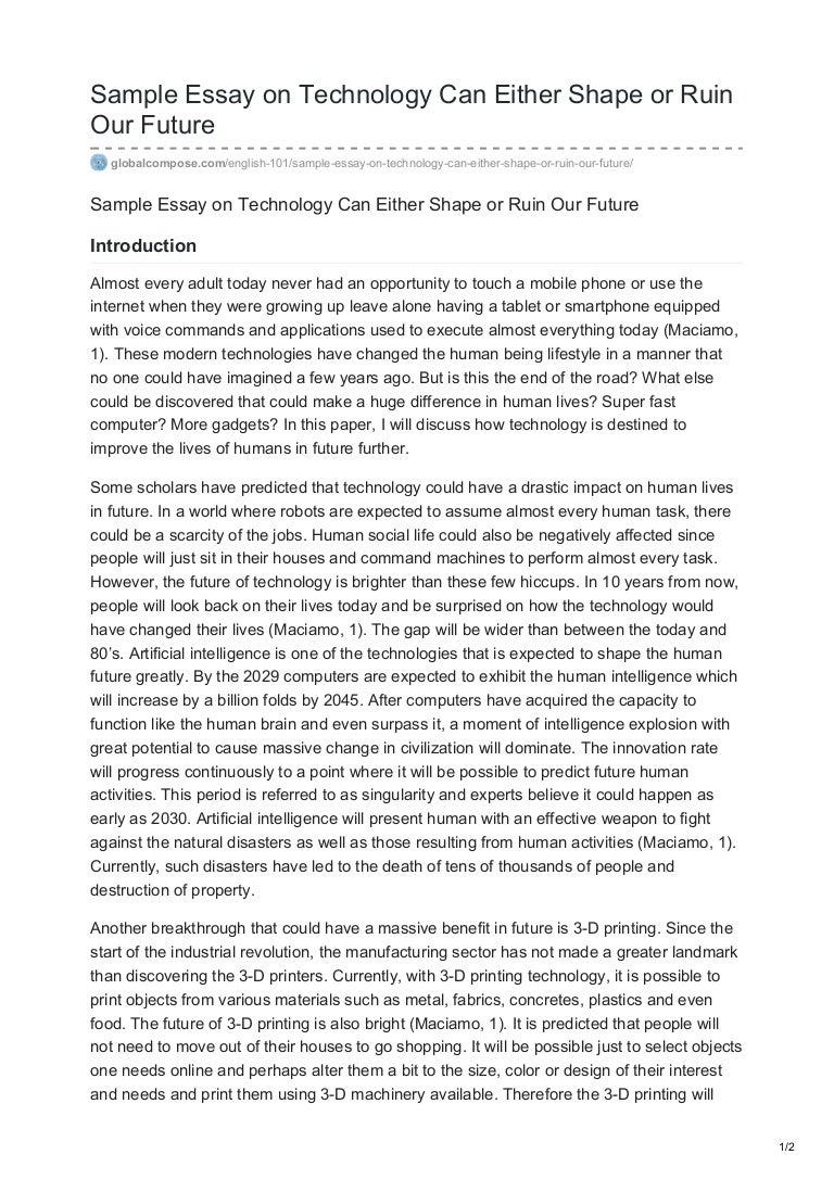 Essay on either picture