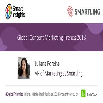 Global content marketing 2018 