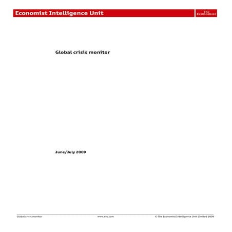 Global Crisis Monitor   June July 2009