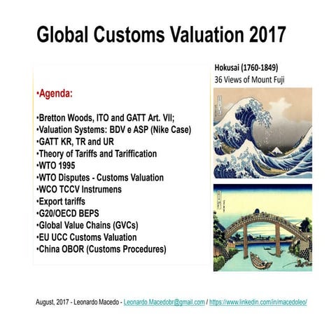Global Customs Valuation 2017-2018 | PPT