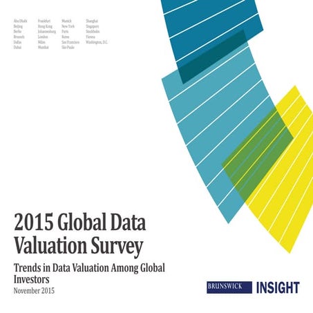 2015 Global data valuation survey