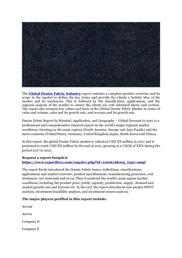 cost of denim fabric