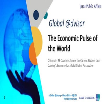 Global @dvisor economic pulse of the world march 2018