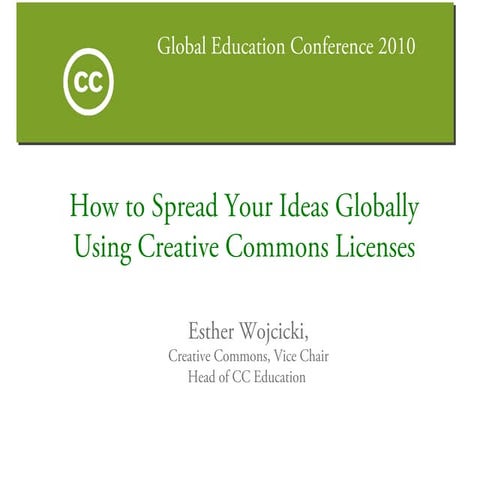 Creative Commons: How to Spread Your Ideas Using CC Licenses