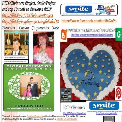 ICT4eTwinners project Smile Project and top 10 tools to build a PLN - Present...