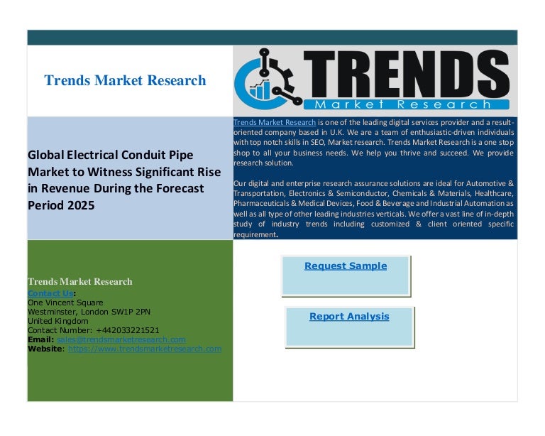 Global electrical conduit pipe market to witness significant rise in