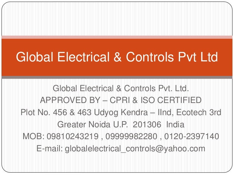 Global electrical & controls pvt ltd