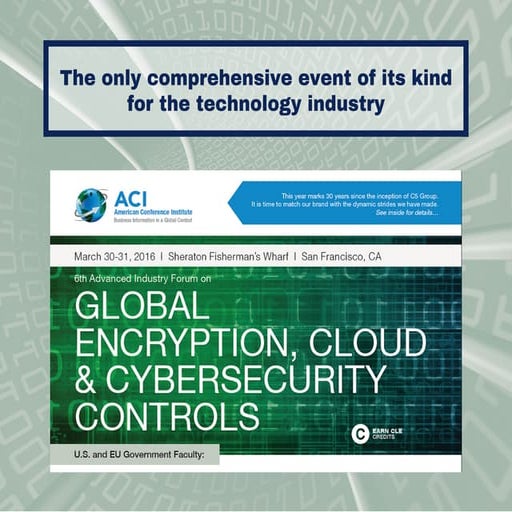 ACI's Global Encryption, Cloud & Cybersecurity Controls 
