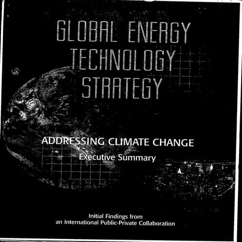 Global Energy Technology Strategy