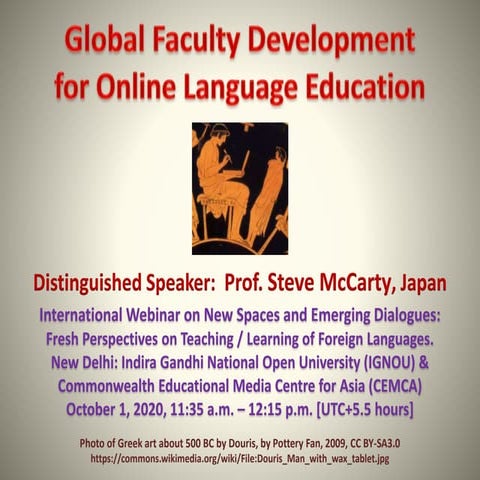 Global Faculty Development for Online Language Education 