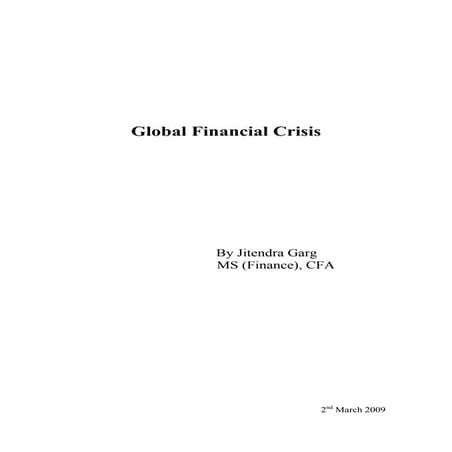 Global Financial Crisis