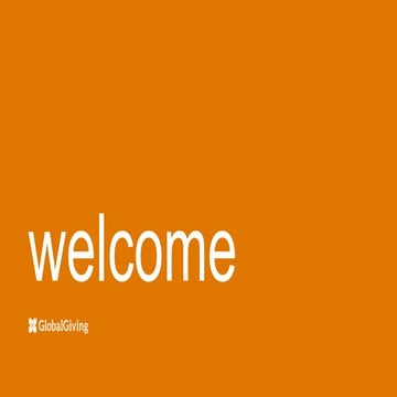 GlobalGiving Online Fundraising Workshop, 2016