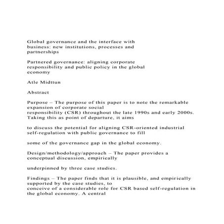 Global governance and the interface withbusiness new instit.docx