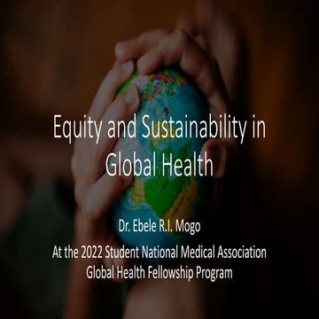 Equity and sustainability in global health | PPTX