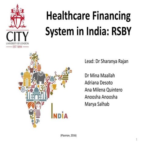 Healthcare Financing System in India (Global Health Presentation) | PPTX