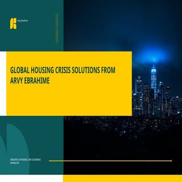 Innovative and Sustainable Solutions to the Global Housing Crisis by ...