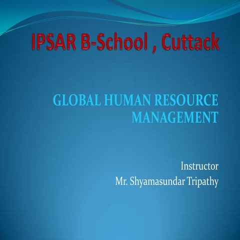 Global hrm