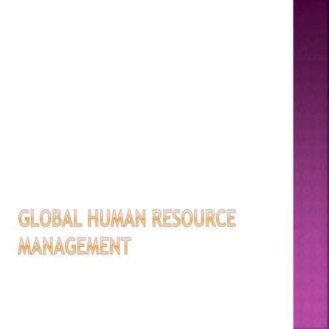 Global human resource_management