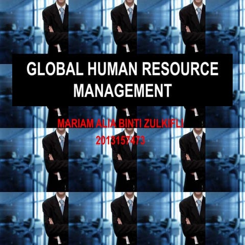 Global human resource management new