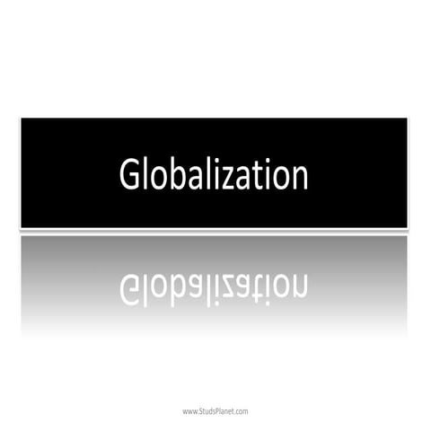Globaliation p point
