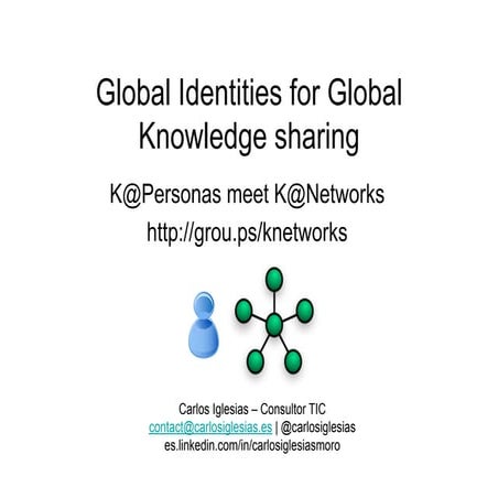 Global identities for a global knowledge