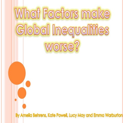 Global Inequalities