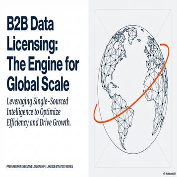 Strategic Scaling Through B2B Data Licensing | PDF