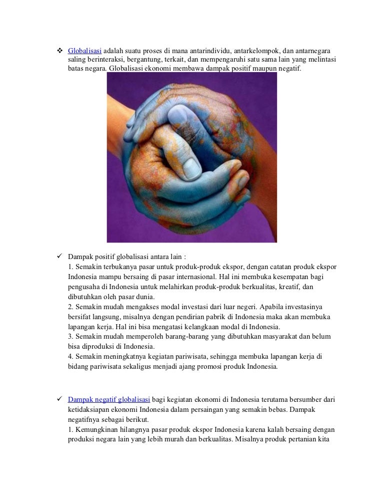 Globalisasi Adalah Suatu Proses Di Mana Antarindividu