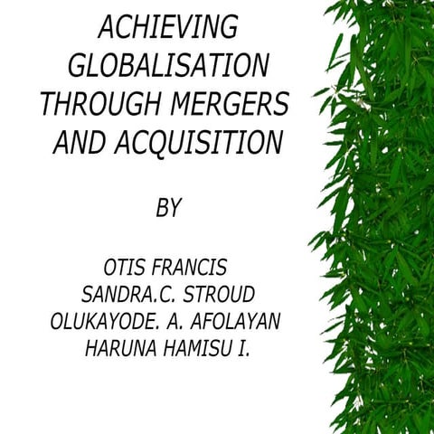 Globalisation(UWBS 06)