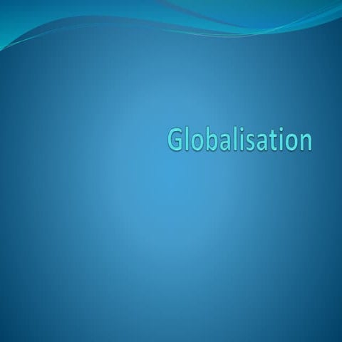 Globalisation