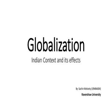 Globalisation | PPTX