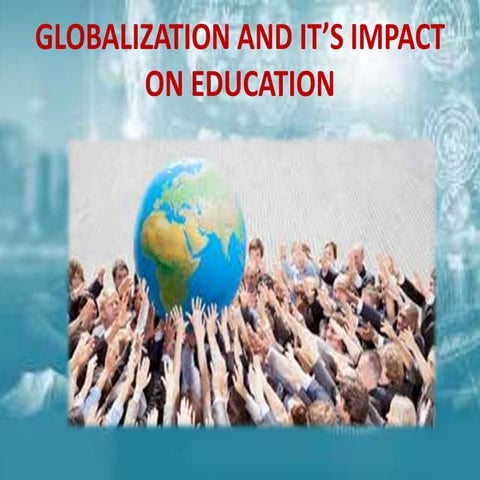 Globalisation and it's impact on education