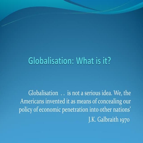 Globalisation and management