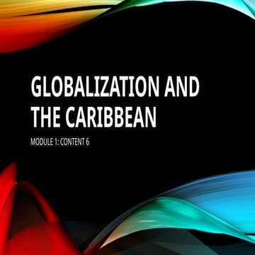 Globalisation and the Caribbean.  Cape mobpdf