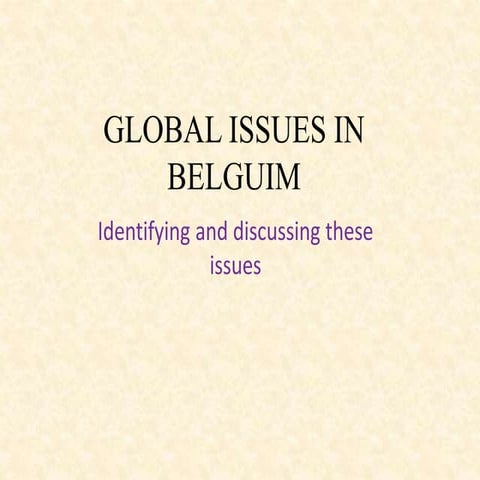 Globalissuesinbelgium 