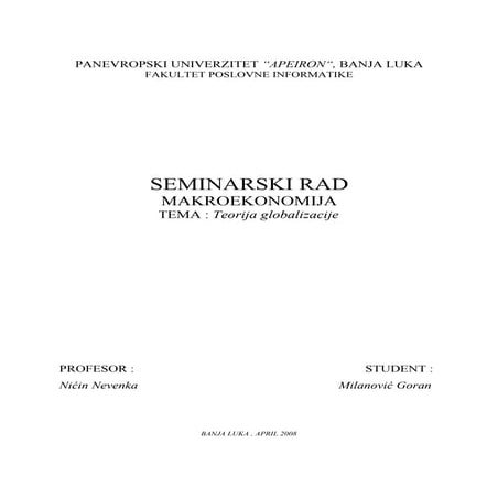 Globalizacija | PDF