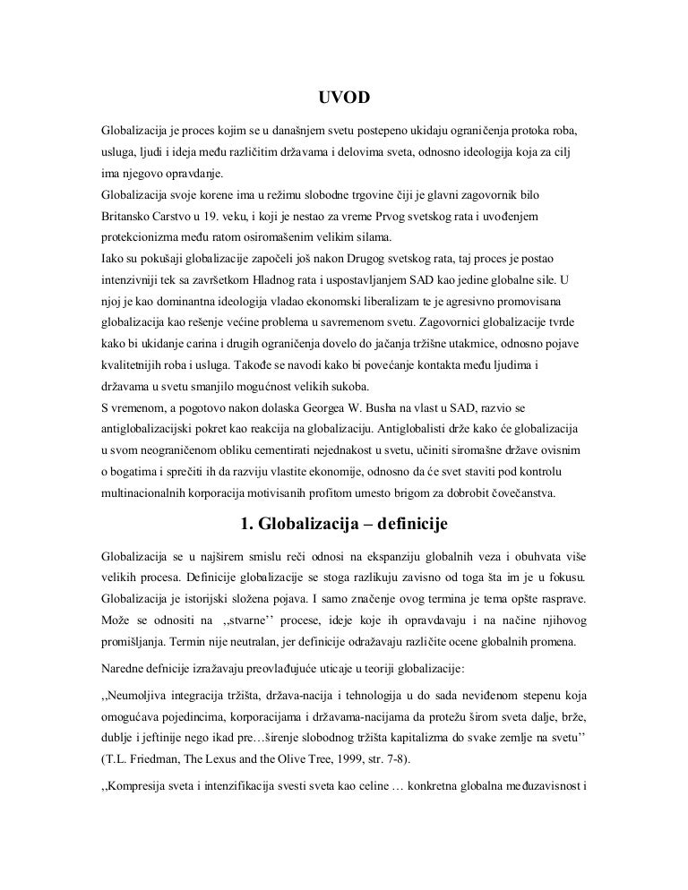 Globalizacija ii