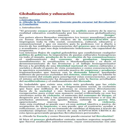 trabajo en grupo sobre un enfoque de la educación en algunos países ...